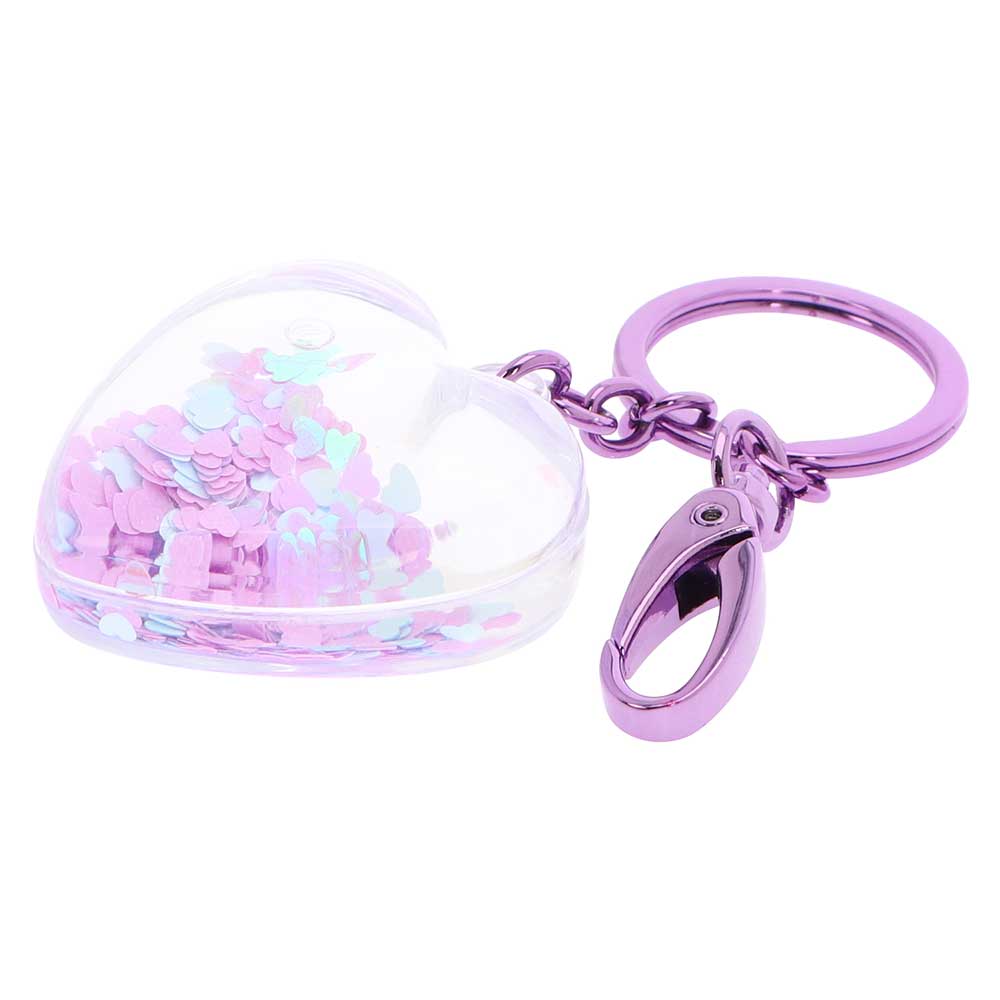 Floating on sale glitter keychain