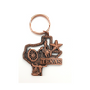 Metal keychain Customised Copper Embossed Art