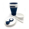 Silicone Collapsible Cup 450ml with Straw