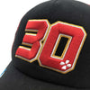 Baseball cap embroidered logo and badges A