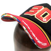 Baseball cap embroidered logo and badges A