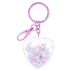 Liquid Heart Shaped Glitter Keychain