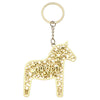 Metal Keychain Gold Hollow Horse-shaped