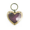 Heart-shaped Wooden Keychain